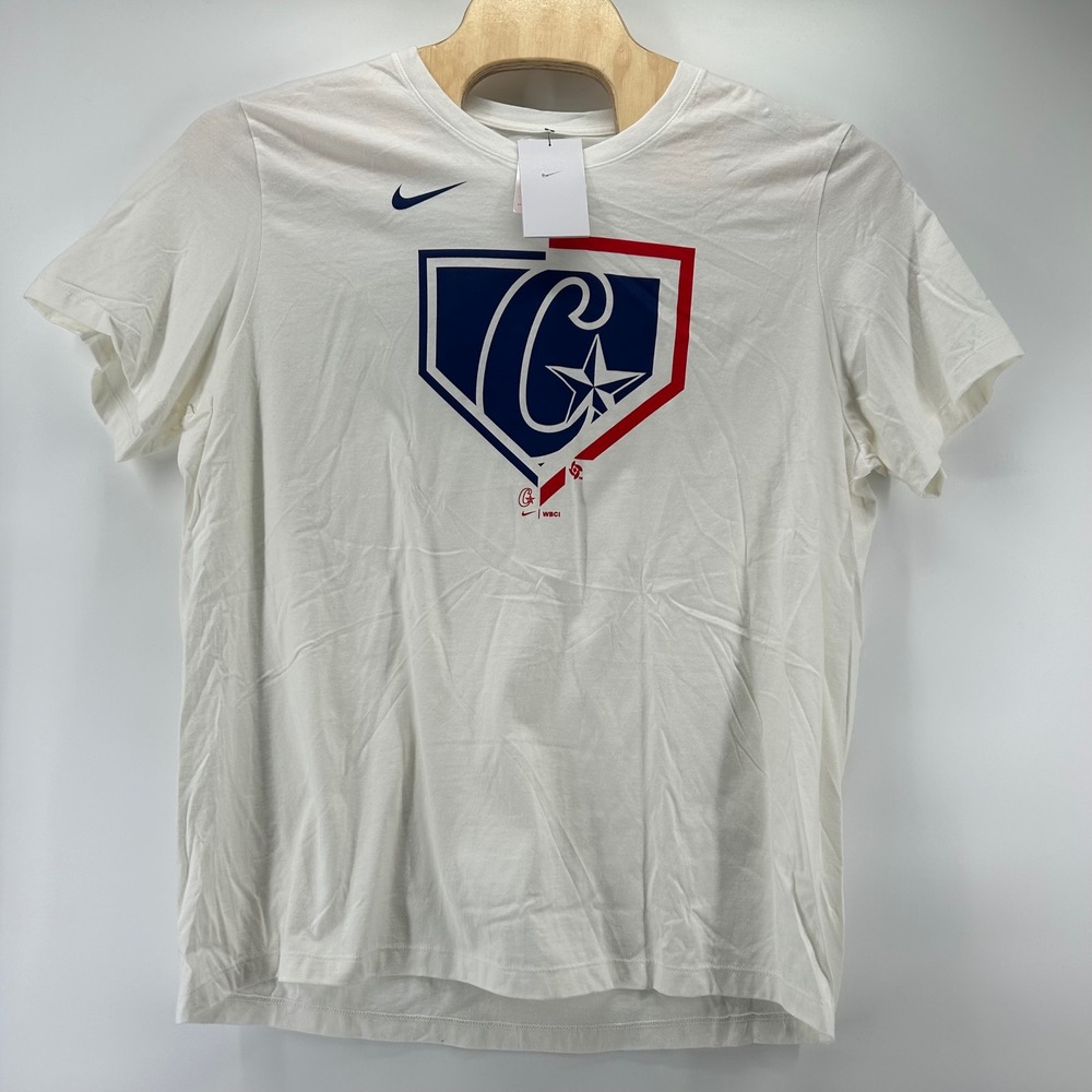 Nike WBC Cuba T-Shirt Mens XXL White Graphic World Baseball Classic NWT Sports